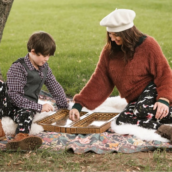 Christmas Llama leggings size 6-14 OneSize Feliz llamadad - Picture 4 of 11